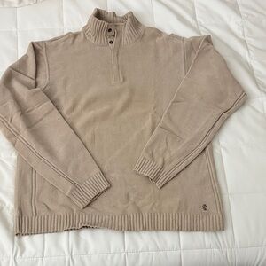 Izod Men's Tan Turtleneck Sweater